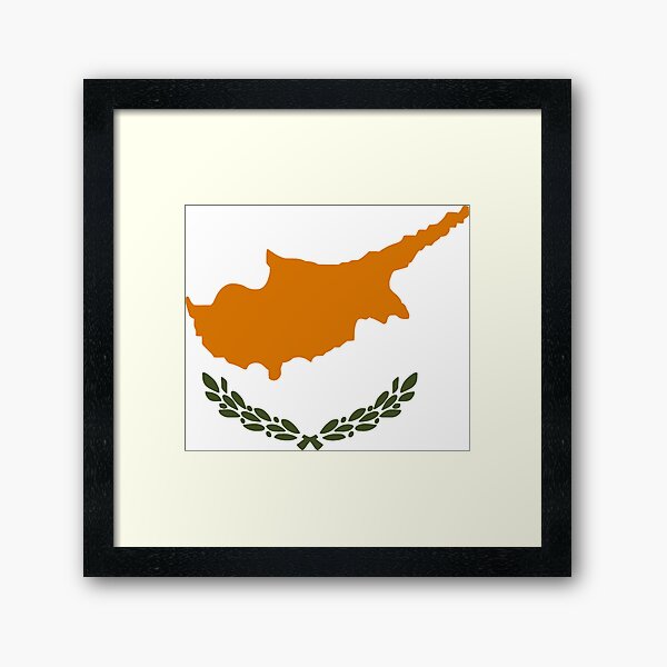 Flag of Cyprus Framed Art Print