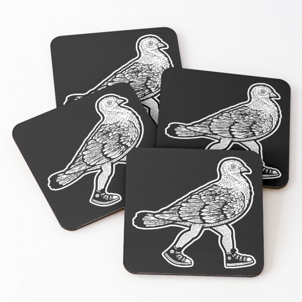 Item preview, Dove walks on human feet sketch style. Black background designed and sold by IronicEmpire.