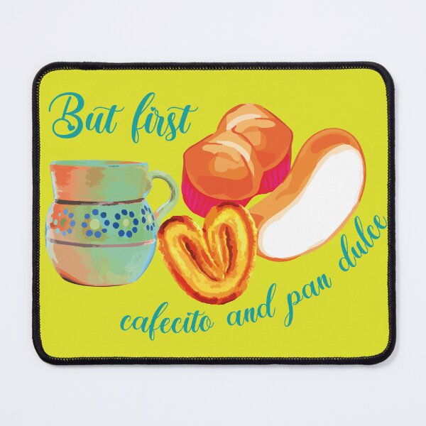 Item preview, But first cafecito y pan dulce mexican coffee mug breakfast bread designed and sold by T-Mex.
