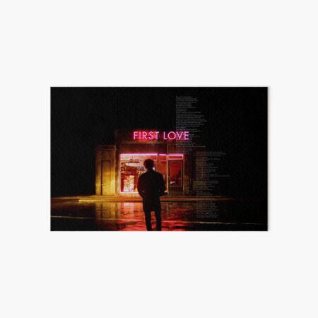 bts - suga first love Art Board Print