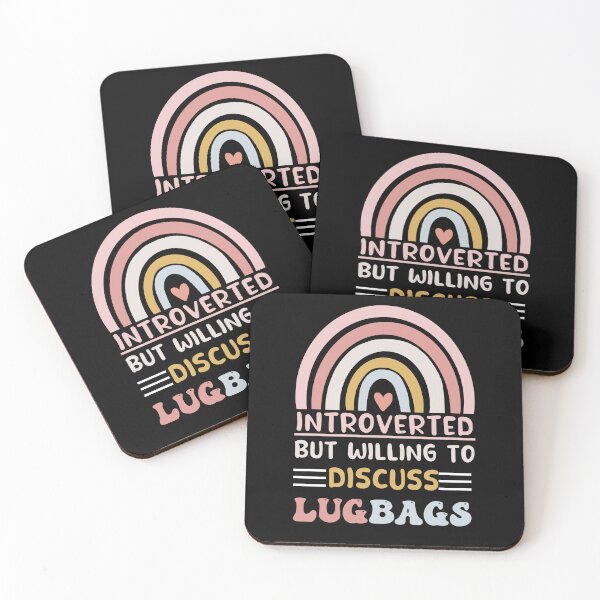 Item preview, introverted but willing to discuss lugbags designed and sold by POPLIN ⭐ ⭐ ⭐ ⭐ ⭐.