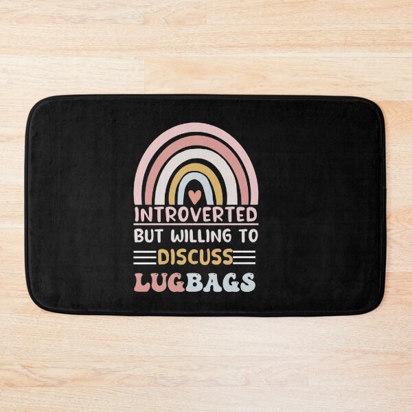 Item preview, introverted but willing to discuss lugbags designed and sold by POPLIN ⭐ ⭐ ⭐ ⭐ ⭐.