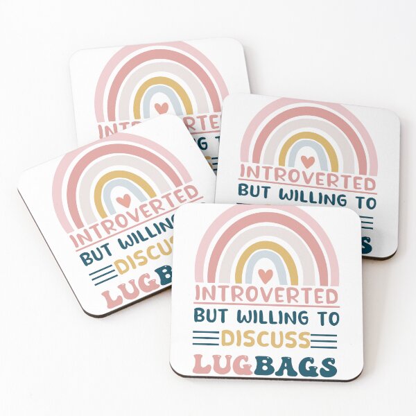 Item preview, introverted but willing to discuss lugbags designed and sold by POPLIN ⭐ ⭐ ⭐ ⭐ ⭐.