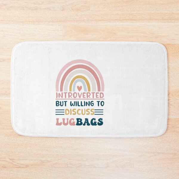 Item preview, introverted but willing to discuss lugbags designed and sold by POPLIN ⭐ ⭐ ⭐ ⭐ ⭐.