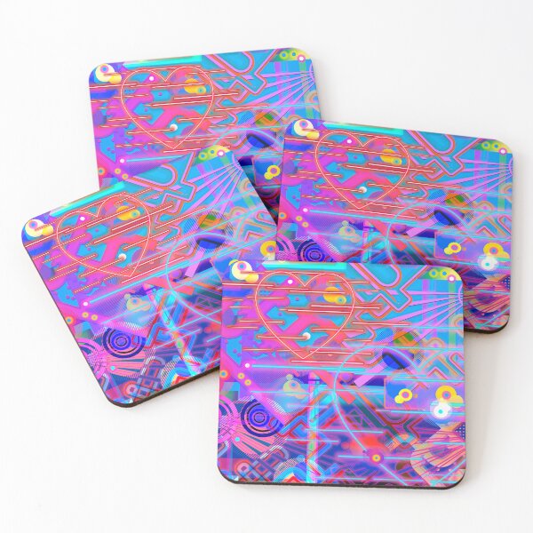 Item preview, Technical Hearts Version 2 designed and sold by GeraldNewtonArt.