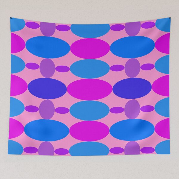 Item preview, Blue and Purple Ovals designed and sold by EdwardMonet.