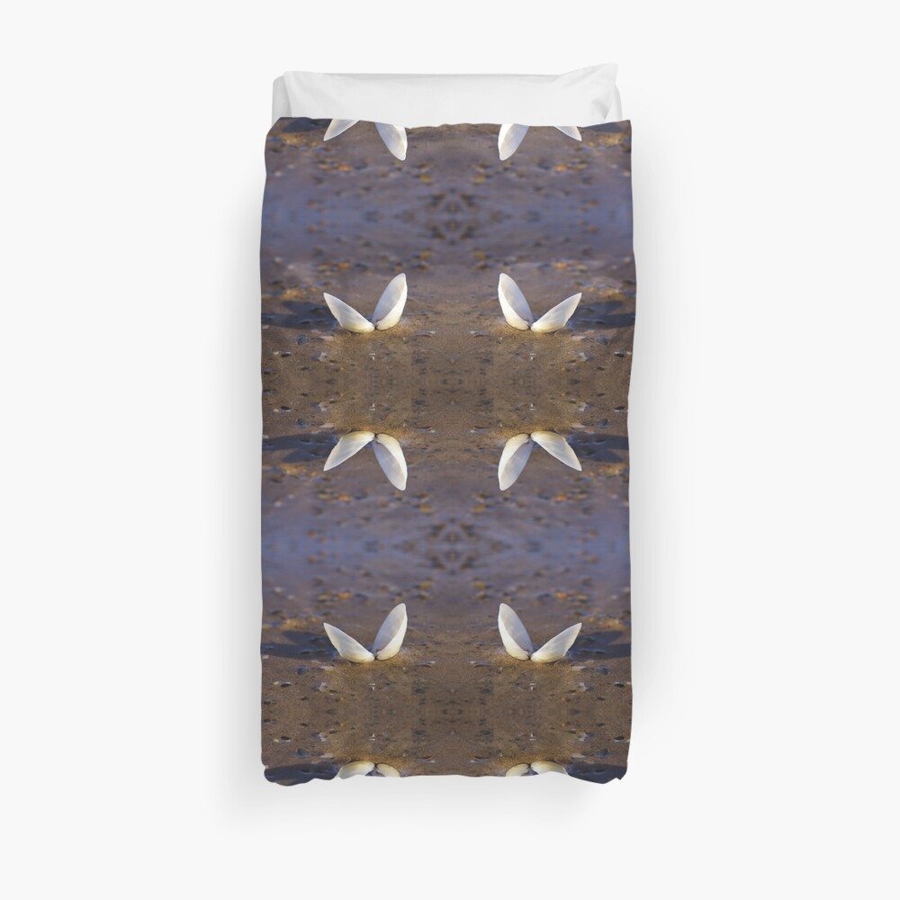 Cockle Shell in Evening light at Fahan Duvet Cover