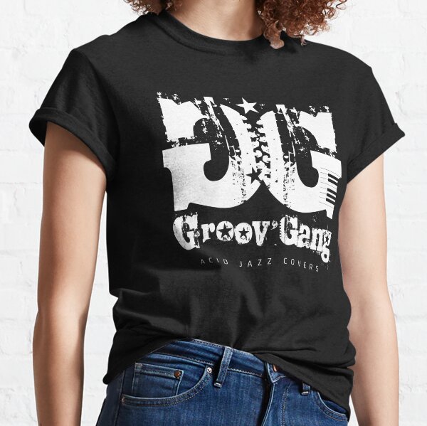 White GG Groov'gang logo Classic T-Shirt