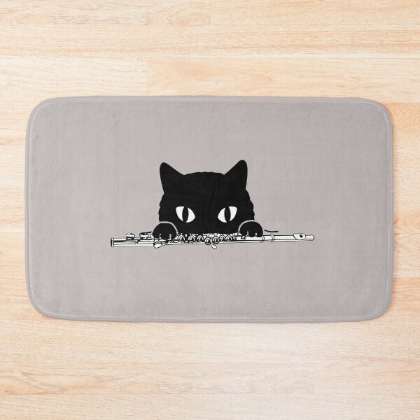 Item preview, Cat Playing Flute For A Flautist As Orchestra Musician - Cat Playing Flute designed and sold by Funwithmusic.