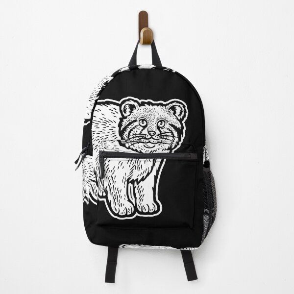 Item preview, Manul pallas's cat sketch. Black background designed and sold by IronicEmpire.