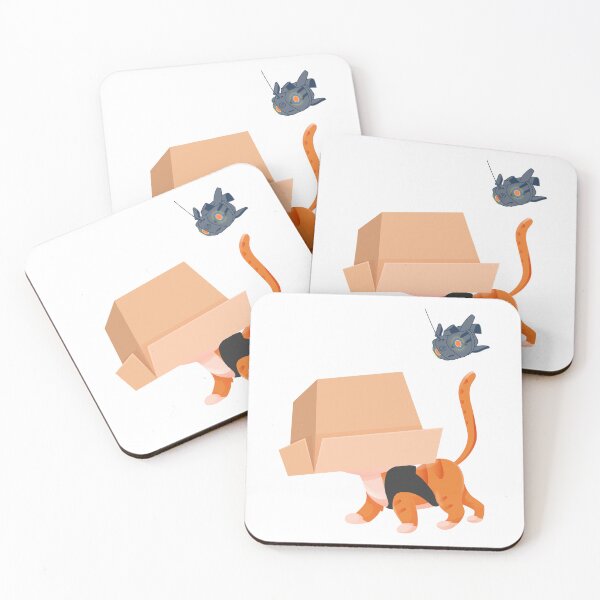Item preview, STRAY cat's head in a cardboard box with B12 drone designed and sold by 2xBunny.