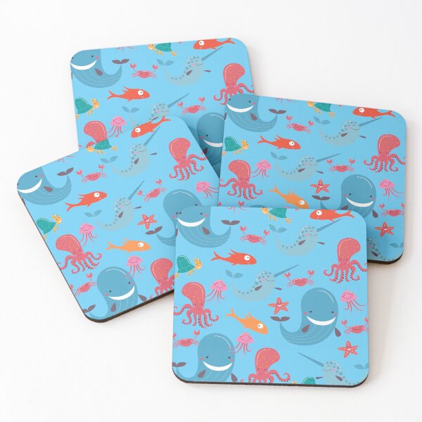 Item preview, Under the Sea - Cute Ocean Dwelling Animals designed and sold by madtoyman.
