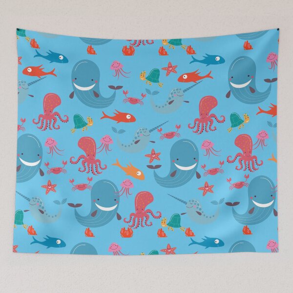 Item preview, Under the Sea - Cute Ocean Dwelling Animals designed and sold by madtoyman.