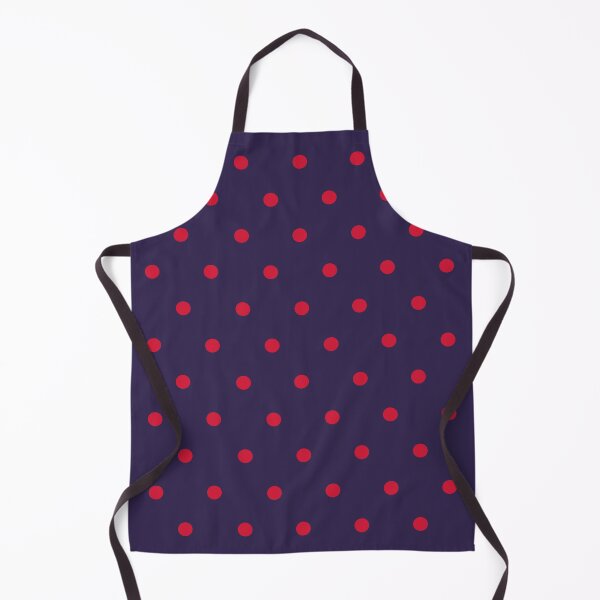 Item preview, Small RED and NAVY BLUE Polka Dots designed and sold by RachelMacht.