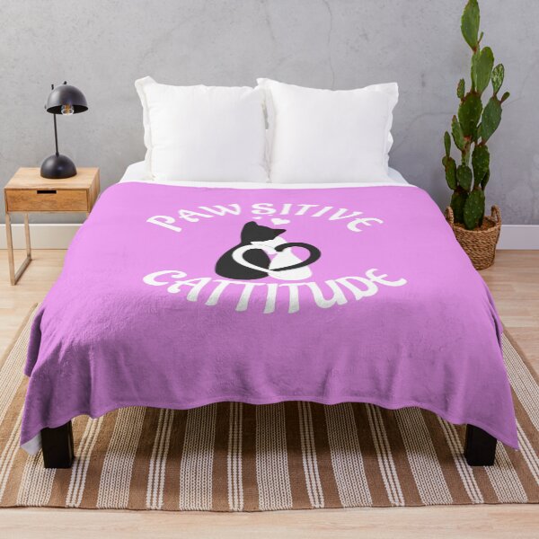 Item preview, Pawsitive Cattitude Cute Valentines Day Funny Cat Hummor Pun on a designed and sold by ChezM1989.