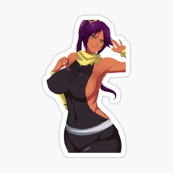 Yoruichi Sexy Hentai Anime Shihouin Bleach Sticker Sticker For Sale By Mallozzi88 Redbubble