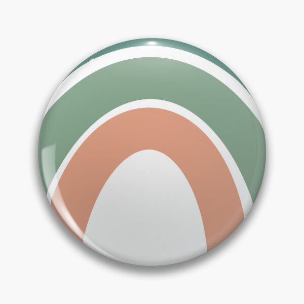 Item preview, green and orange muted rainbow designed and sold by SuccStickers.