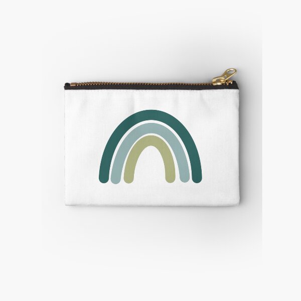 Item preview, blue and green muted rainbow designed and sold by SuccStickers.