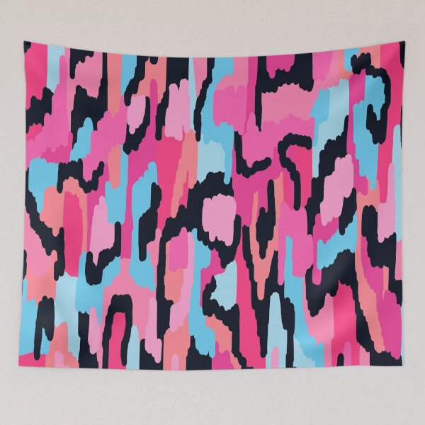 Item preview, Color Pops Pink Abstract Art designed and sold by DanielleGensler.