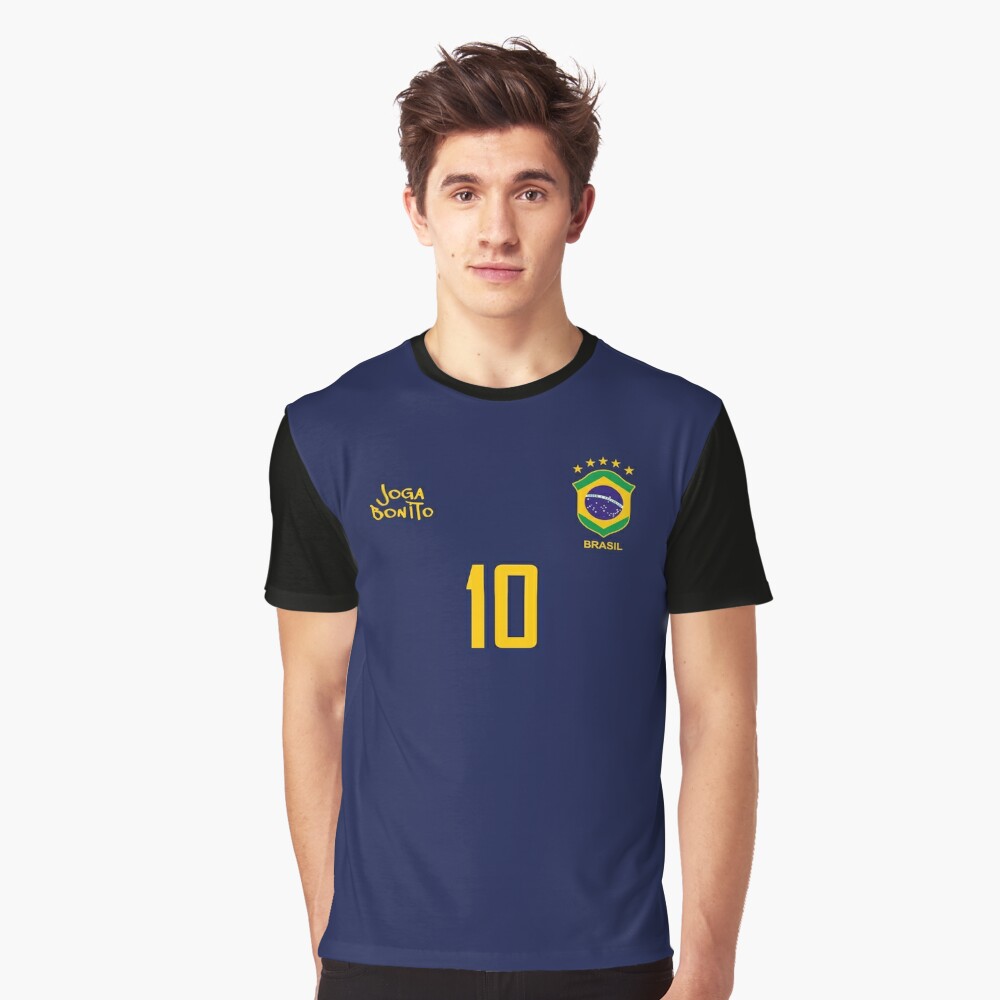 Brazil Football Team Soccer Retro Jersey Joga Bonito Number 9 | Art Board  Print