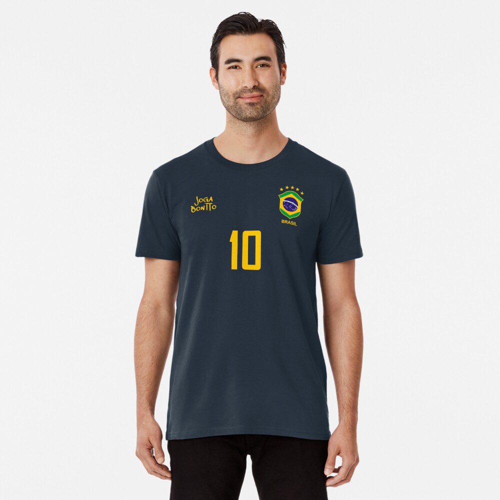 Brazil Football Team Soccer Retro Jersey Joga Bonito Number 9 | Art Board  Print