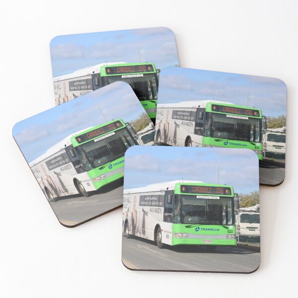 Item preview, Green Bus Leaving Redland Bay Marina, Australia designed and sold by Rail Town Productions.