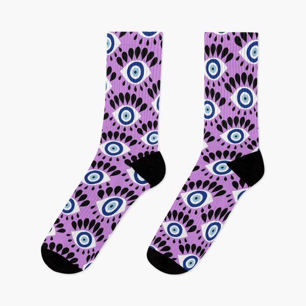 Item preview, Evil Eye Pattern on Purple Background designed and sold by kapotka.