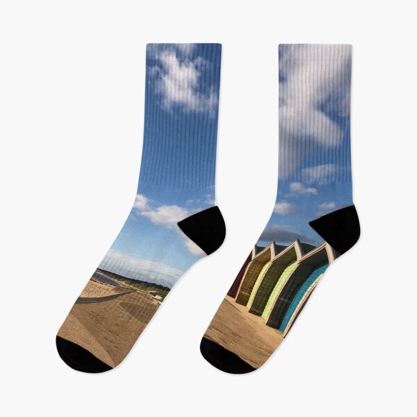 Item preview, Blyth Beach Huts in August Sunshine designed and sold by Violaman.