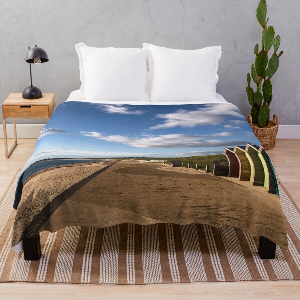 Item preview, Blyth Beach Huts in August Sunshine designed and sold by Violaman.