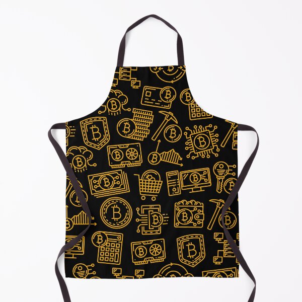 Item preview, Bitcoin Pattern in Gold (Bitcoin Mining, Bitcoin Cash) designed and sold by CryptoBeings.