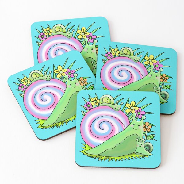 Item preview, Happy, little snails designed and sold by Art by Veya.