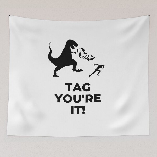 Item preview, Tag you're it dinosaur run designed and sold by ramith-concept.
