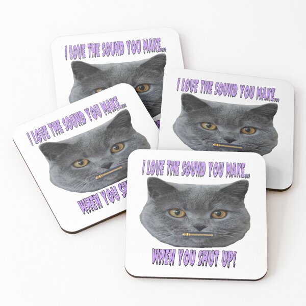 Item preview, Shut up cat T-shirt           designed and sold by CHROMOS.