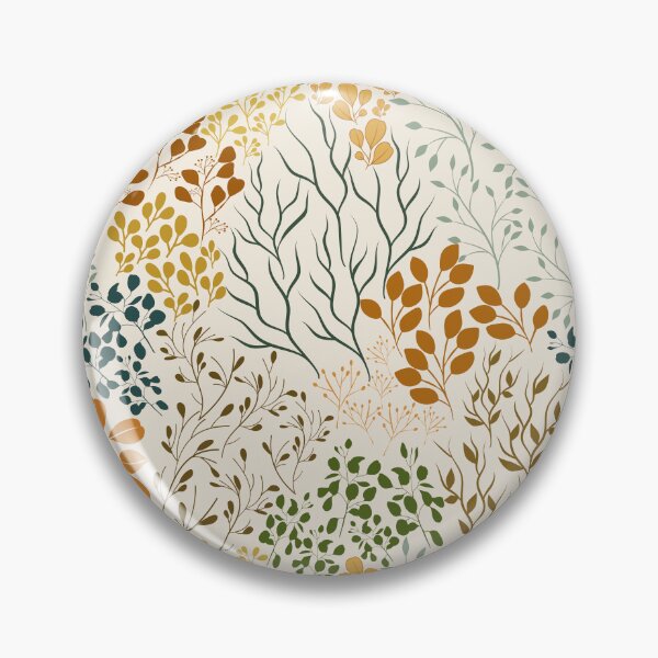 Item preview, Patrón botánico disperso en crema designed and sold by Ceyda Bolat.