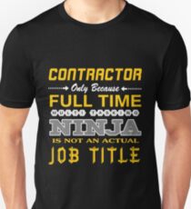 CONTRACTOR BEST DESIGN 2017 Unisex T-Shirt