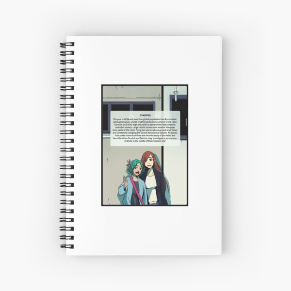Angels with synopsis! Spiral Notebook