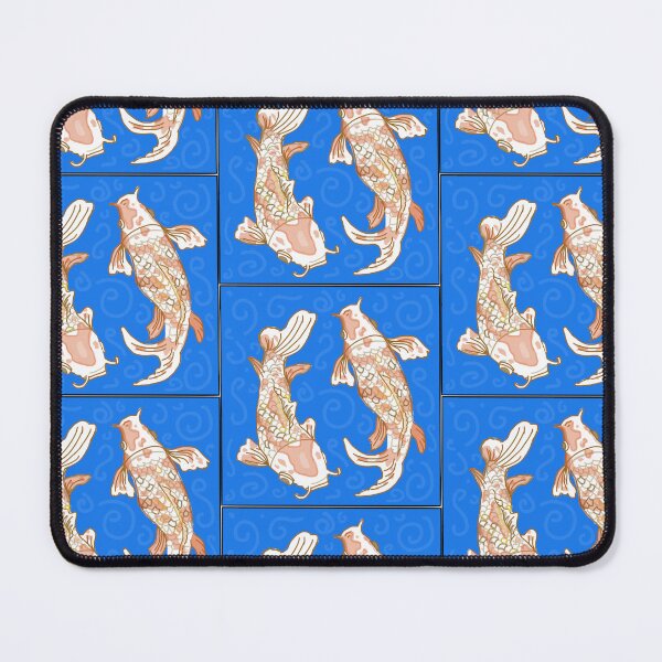 Item preview, Koi Fish on Blue Background Design designed and sold by Ellora Roy.