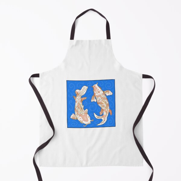 Item preview, Koi Fish on Blue Background Design designed and sold by Ellora Roy.
