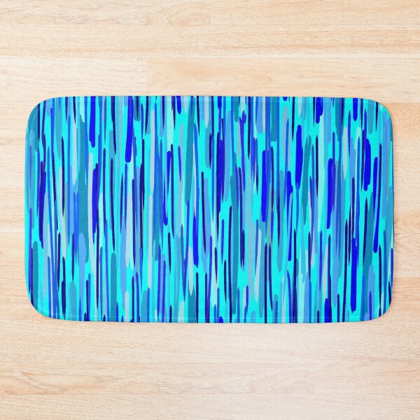 Item preview, Blue Rain Brushstrokes Abstract designed and sold by DanielleGensler.