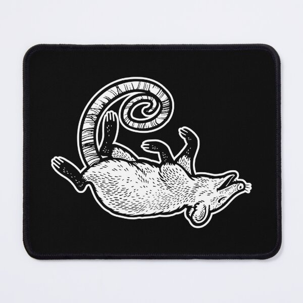 Item preview, Possum pretending dead sketch. Black background designed and sold by IronicEmpire.