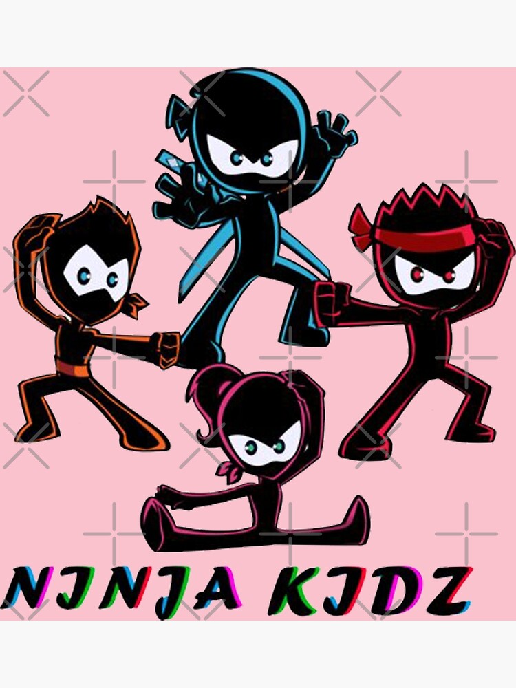 "ninja kidz" Poster for Sale by Jackartd Redbubble