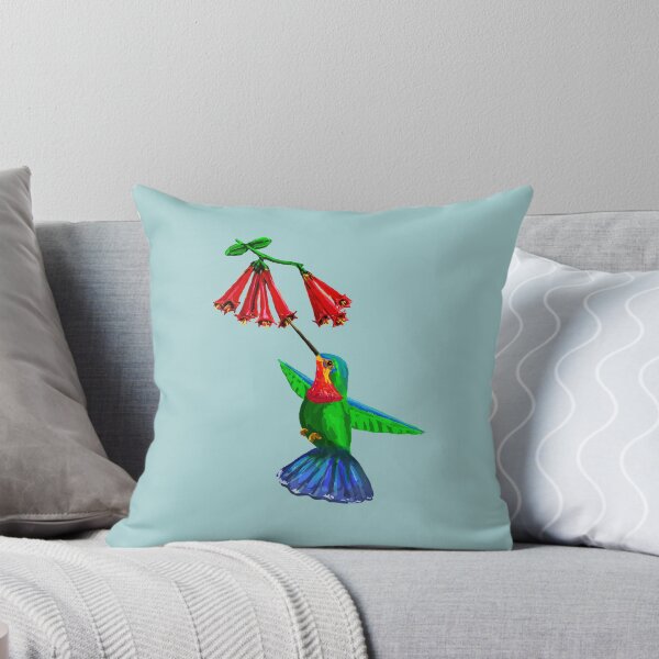 Item preview, Hummingbird and Honeysuckle designed and sold by VerdeDoodleDuck.