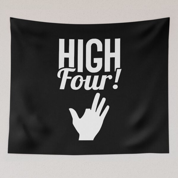 Artikelvorschau, High Four Lustige Fingerentfernung entworfen und verkauft von T-shirt For You.