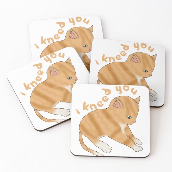 Item preview, I Kneed you (fluffy orange cat) designed and sold by Becky-Marie.
