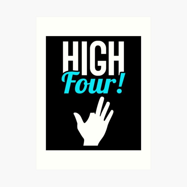 "High Four Funny Amputated Finger" Art Print for Sale by drakouv