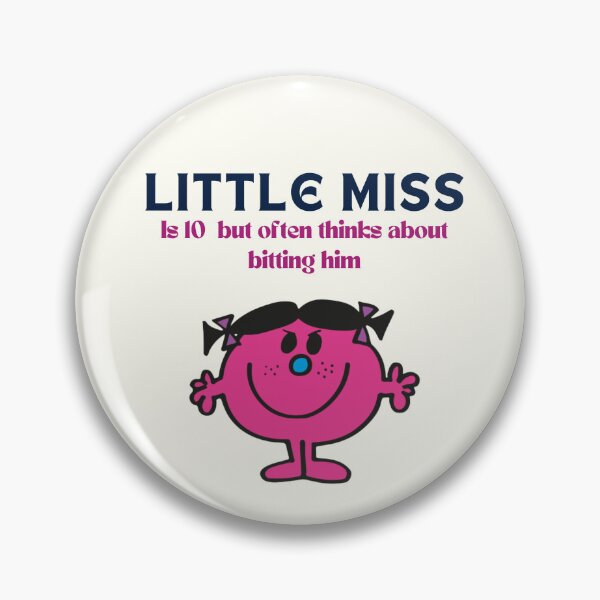 Item preview, "Little miss is 10 but often thinks about biting him" "Little miss bad character meme funny tshirts aesthetic  designed and sold by estheticianart.