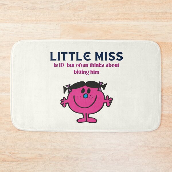 Item preview, "Little miss is 10 but often thinks about biting him" "Little miss bad character meme funny tshirts aesthetic  designed and sold by estheticianart.