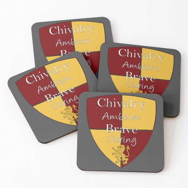 Item preview, Chivalry Ambition Brave Daring Shield designed and sold by Jeremy Lee.