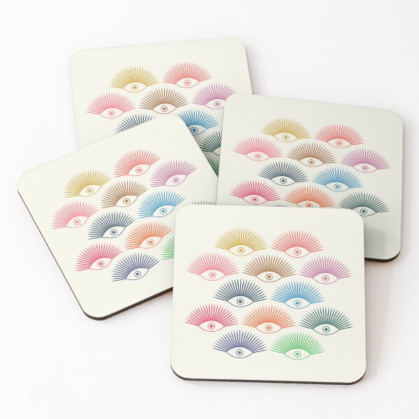 Item preview, Magic Eyes - Art Deco Geometric Abstract Eye Pattern designed and sold by Carrie Cantwell Art.