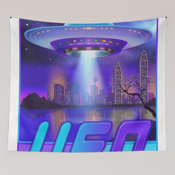 Item preview, Night City UFO designed and sold by GeraldNewtonArt.